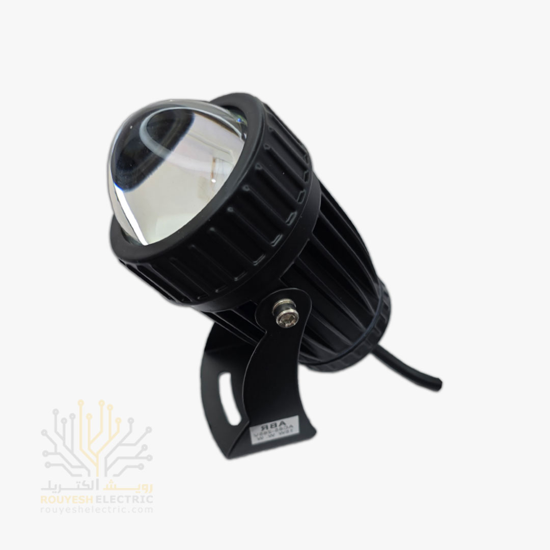 جت لایت 15 وات خارجی برند ABR بدنه مشکی انبه ای