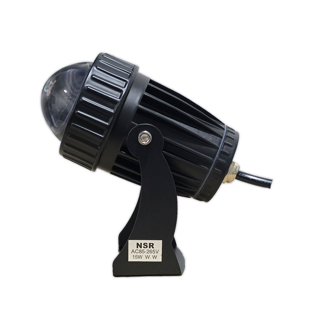 جت لایت 15 وات خارجی برند NSR بدنه مشکی انبه ای