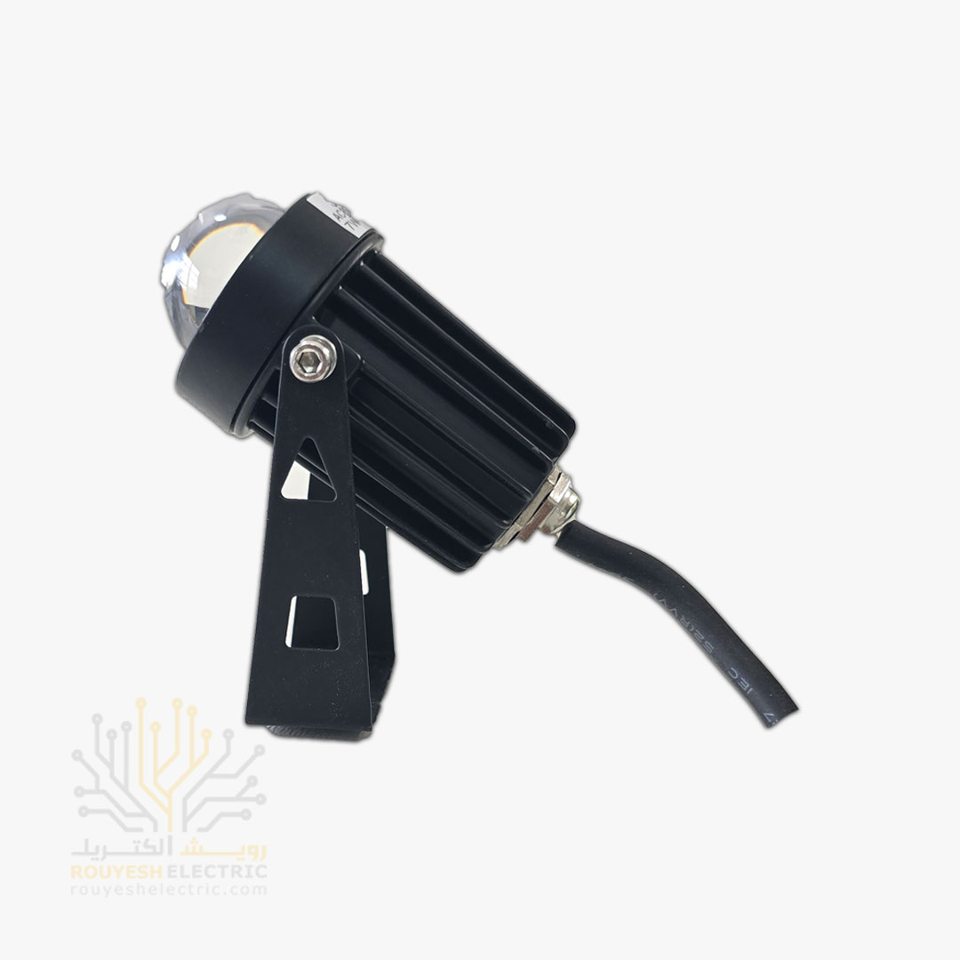 جت لایت 7 وات خارجی برند SJH بدنه مشکی انبه ای