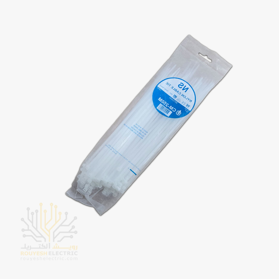 بست کمربندی 25 سانت برند ان اس ضخامت 3/6 سفید