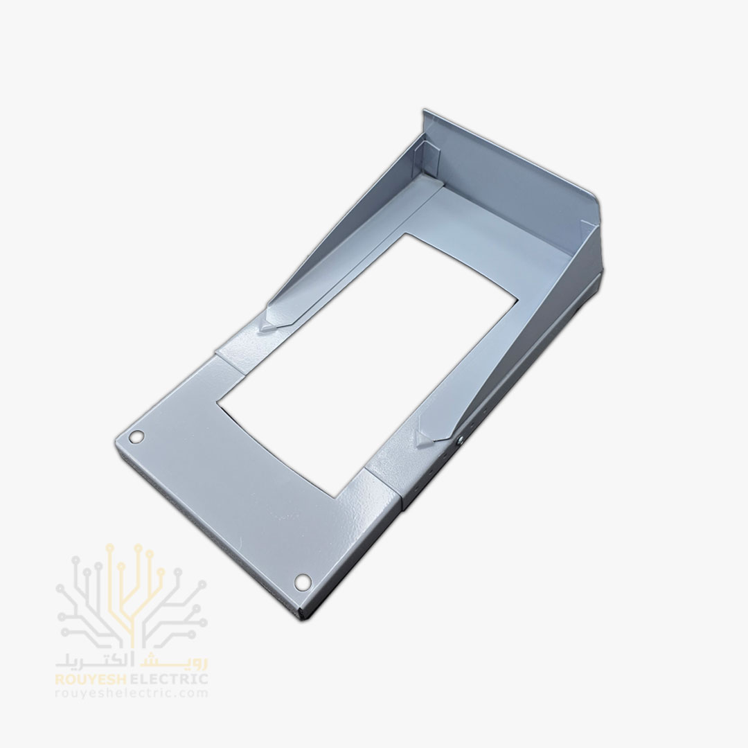 بارانگیر آیفن کشویی مدل فلزی پیچ مخفی ضخامت 0/7mm رنگ نقره ای