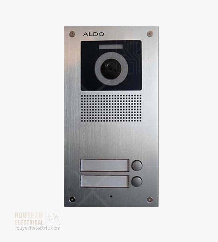 پنل ایفون تصویری برند الدو 2 واحدی مدل u