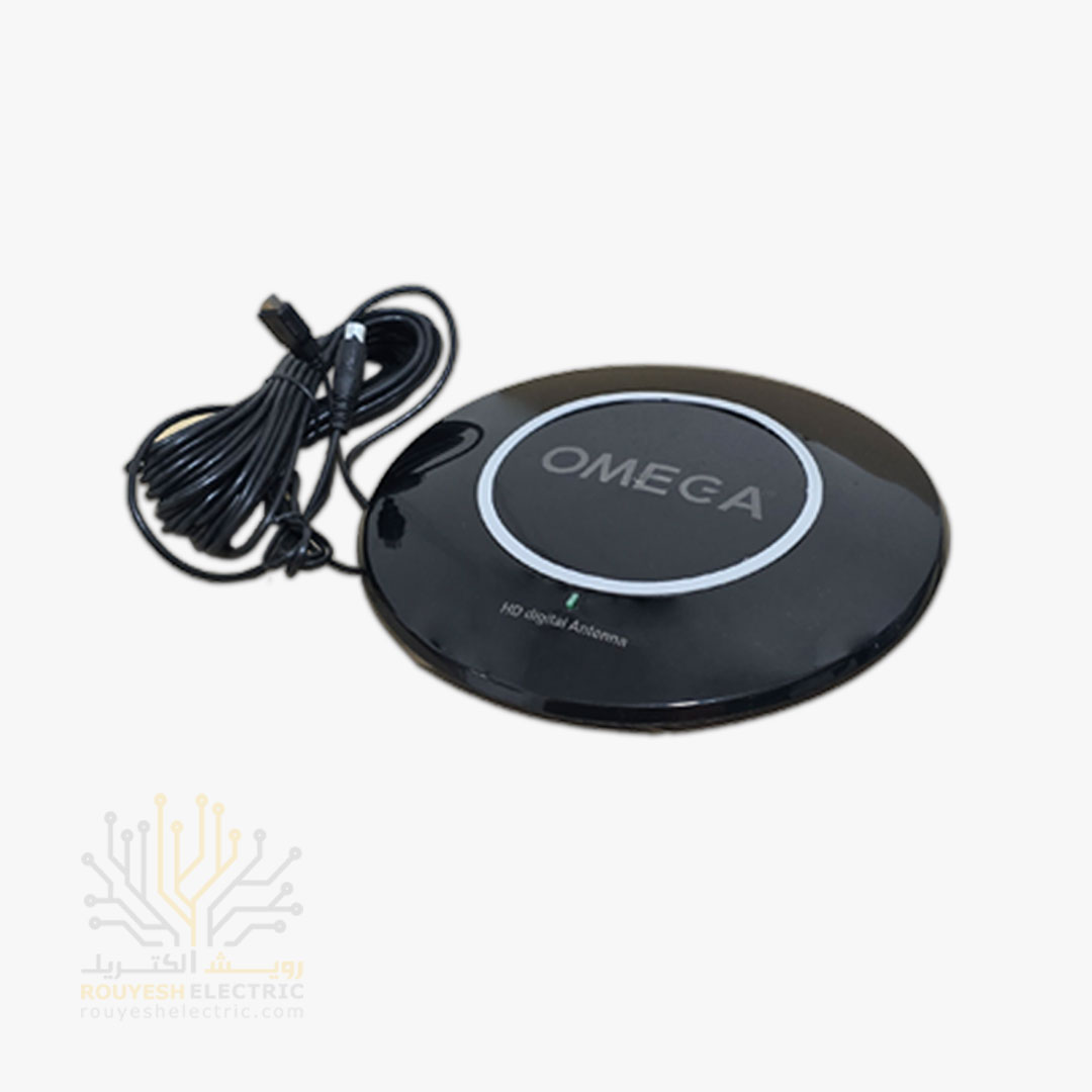 آنتن رومیزی برقی برند امگا مدل A2000 آداپتور دار 10 متری