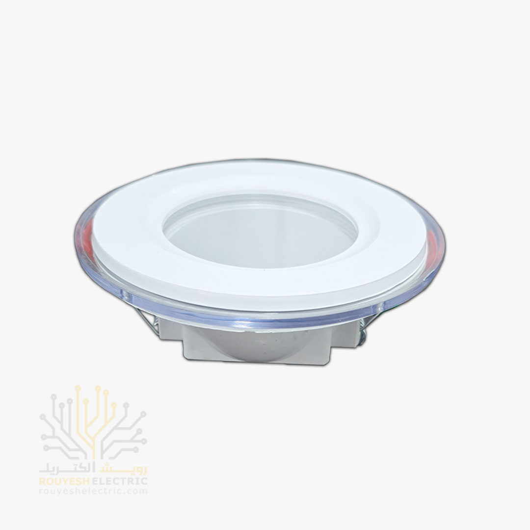 پنل سقفی توکار بک لایت دور شیشه 7 وات برند نوربان مهتابی