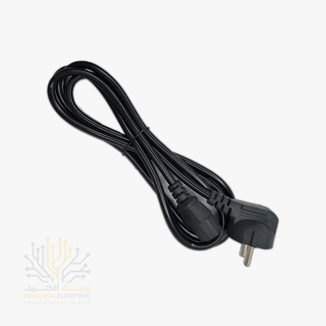 کابل برق کامپیوتر 3x0/75 برند کاربیست آلومینیوم مشکی