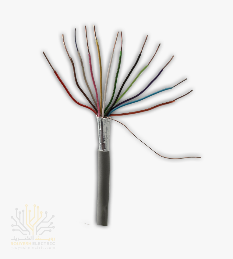 کابل 2 زوجی هوایی برند کابلسان ضخامت 0/6 کارتن 500 متری