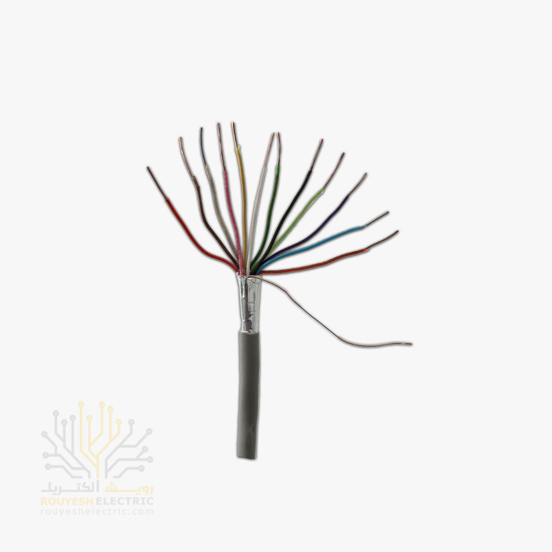 کابل 6 زوجی هوایی برند تک کابل کرمان ضخامت 0/6 کارتن 249 متری