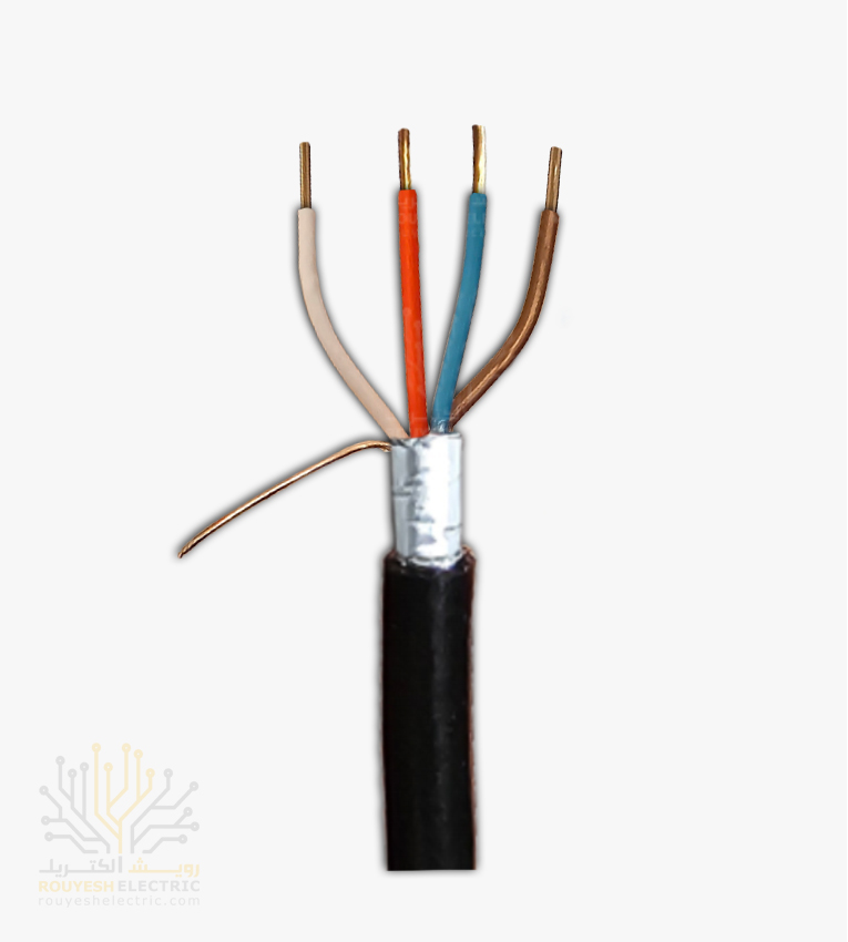 کابل 2 زوجی زمینی برند تک کابل کرمان ضخامت 0/6 کارتن 689 متری