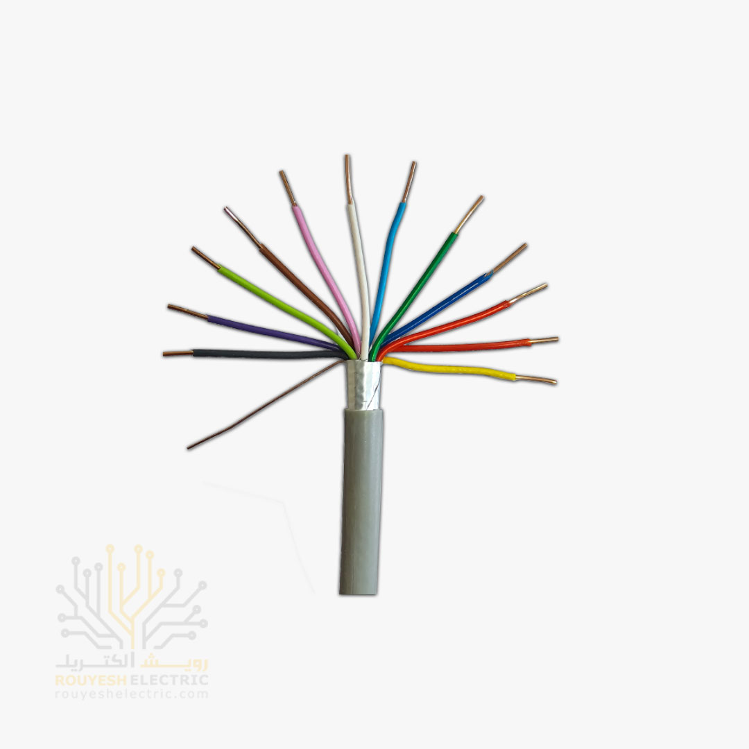 کابل 6 زوجی هوایی برند تک کابل کرمان ضخامت 0/6 کارتن 250 متری