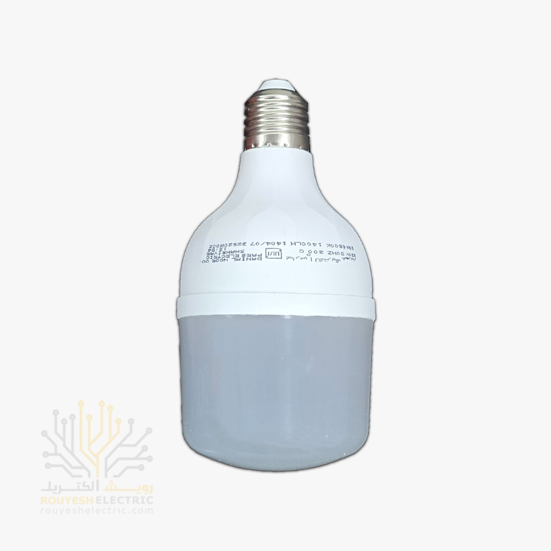لامپ ال ای دی 20 وات استوانه برند پارس الکتریک مهتابی