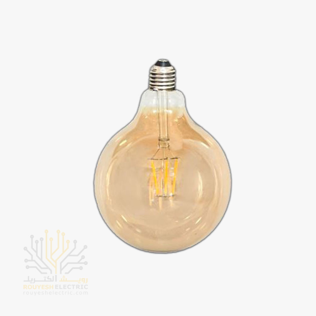 لامپ 8 وات فیلامنتی برند آی اچ اس مدل G125 آفتابی