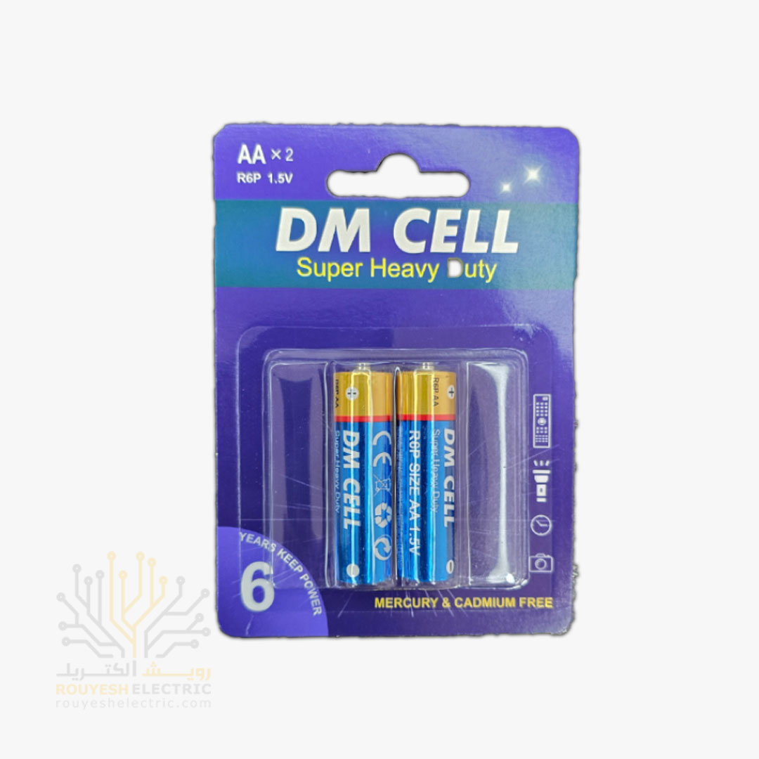 باطری قلمی معمولی برند دی ام سل کارتی 2 تایی