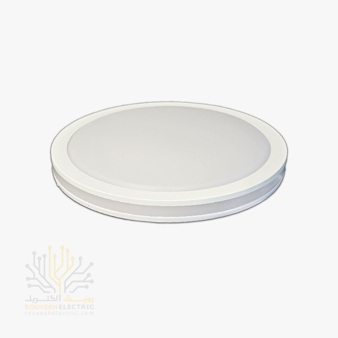 پنل سقفی توکار 36 وات برند تک تاب مدل زحل فنر متغیر دایره استاندارد مهتابی