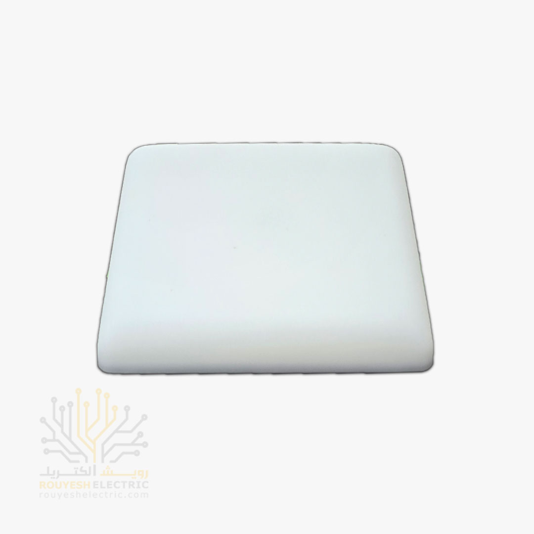 پنل سقفی توکار فول لایت 18 وات برند تک تاب مدل هاله فنر متغیر مربع استاندارد رنگ آفتابی