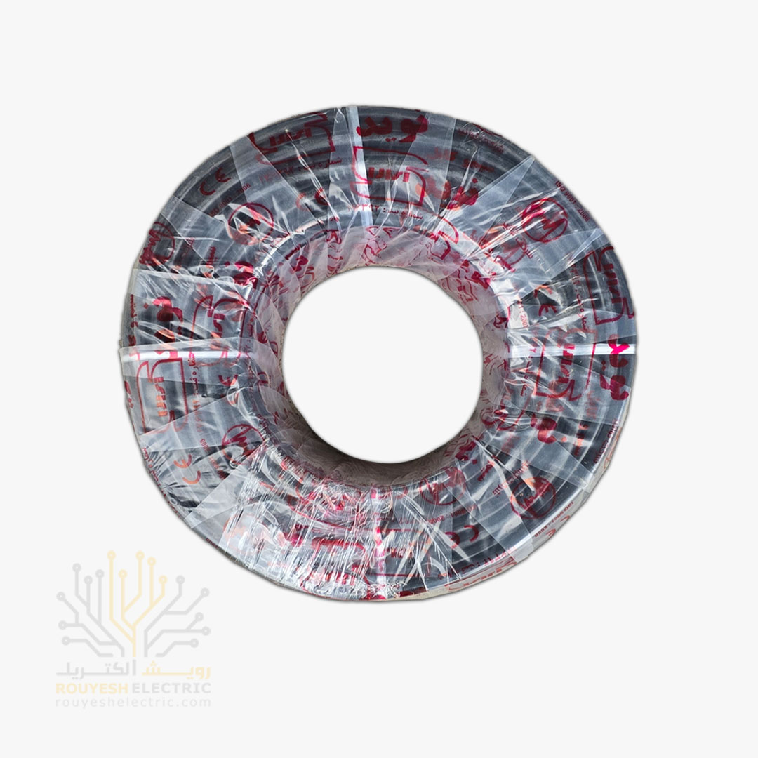 کابل برق نمره 4x4 برند نوید استاندارد حلقه 100 متری