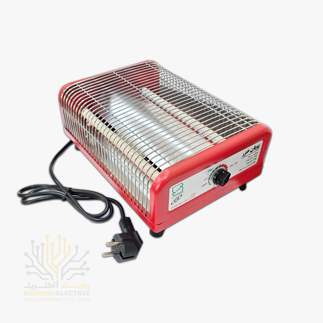 کرسی برقی برند پویان خزر مدل 2000 المنت سفالی 750 وات استاندارد