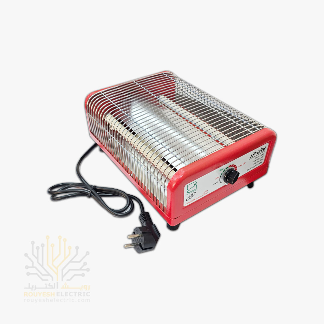 کرسی برقی برند پویان خزر مدل 2000 المنت سفالی 590 وات استاندارد