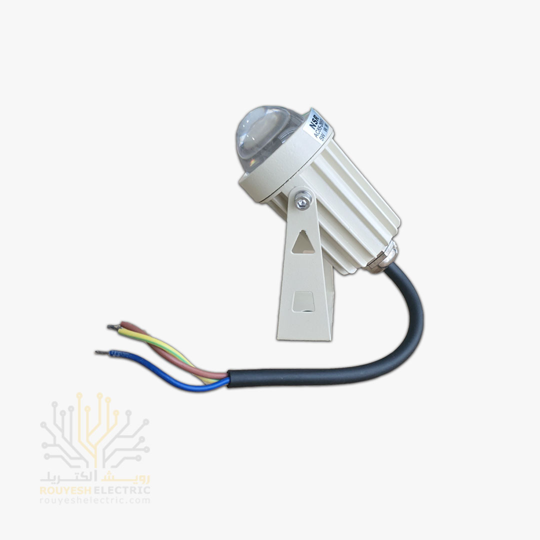 جت لایت 5 وات خارجی برند NSR بدنه کرم چیپ کری مهتابی