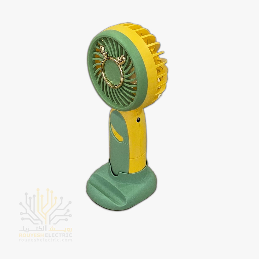 پنکه شارژی دستی برند مینی مدل CS1350 پایه دار