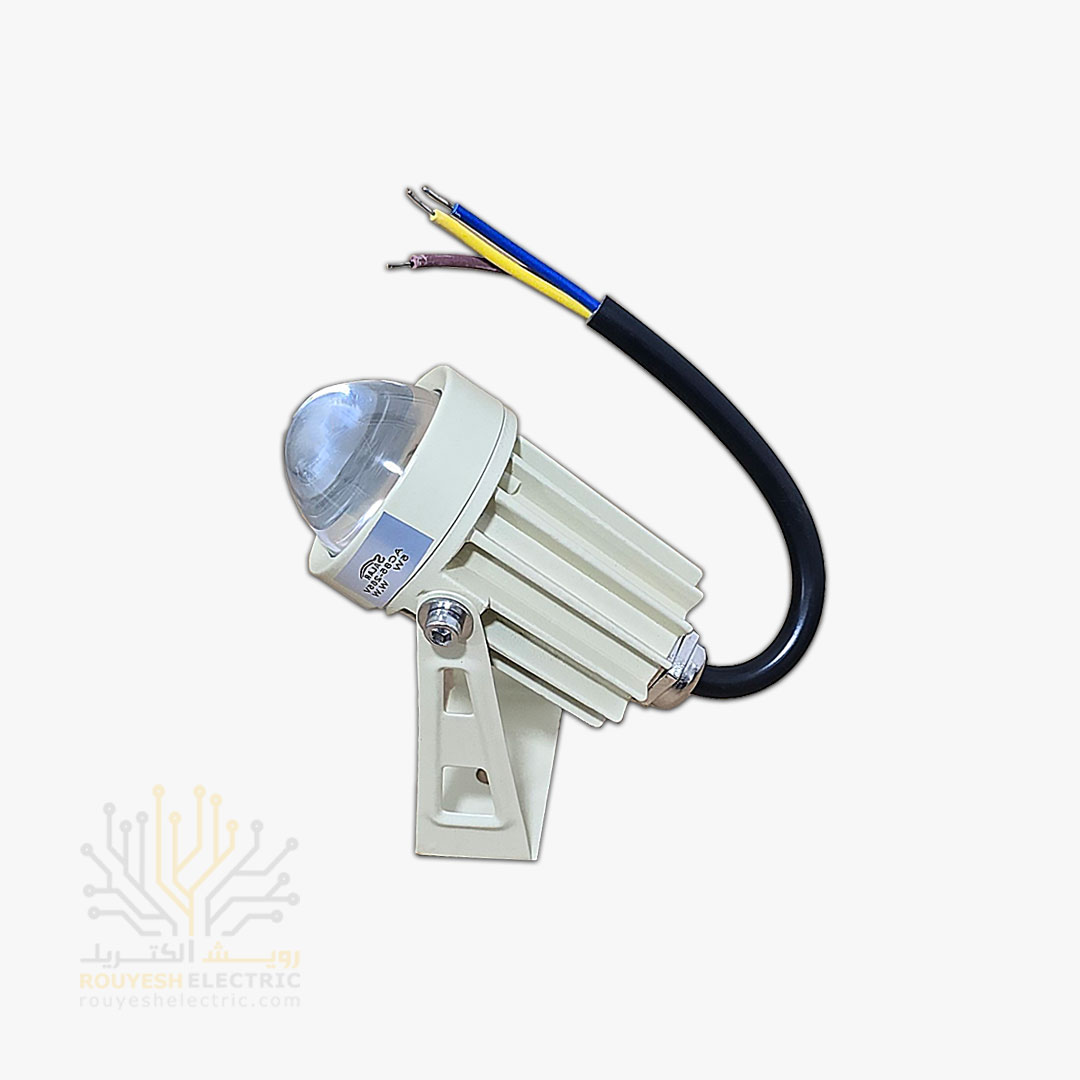 جت لایت 5 وات خارجی برند سالار بدنه کرم چیپ کری آفتابی