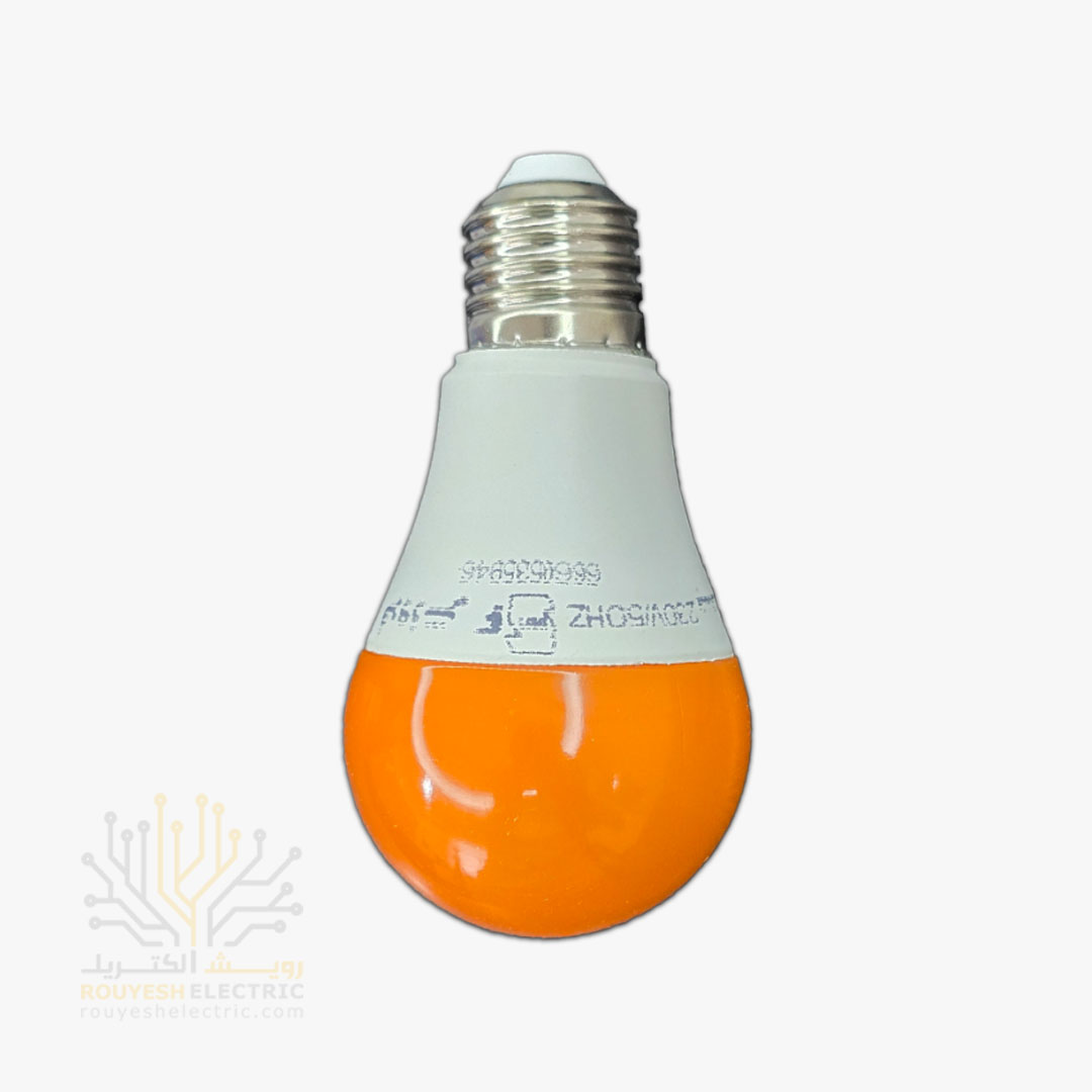 لامپ ال ای دی 10 وات حبابی برند فروزش نارنجی