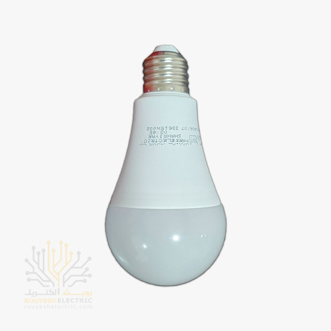 لامپ ال ای دی 15 وات حبابی برند پارس الکتریک مهتابی