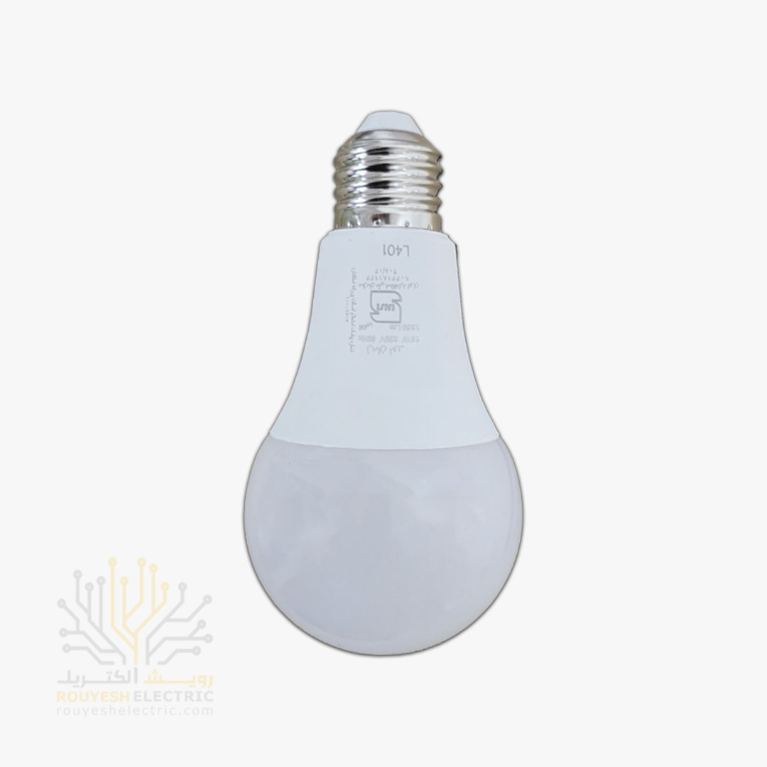 لامپ ال ای دی 15 وات حبابی برند زمان نور مهتابی