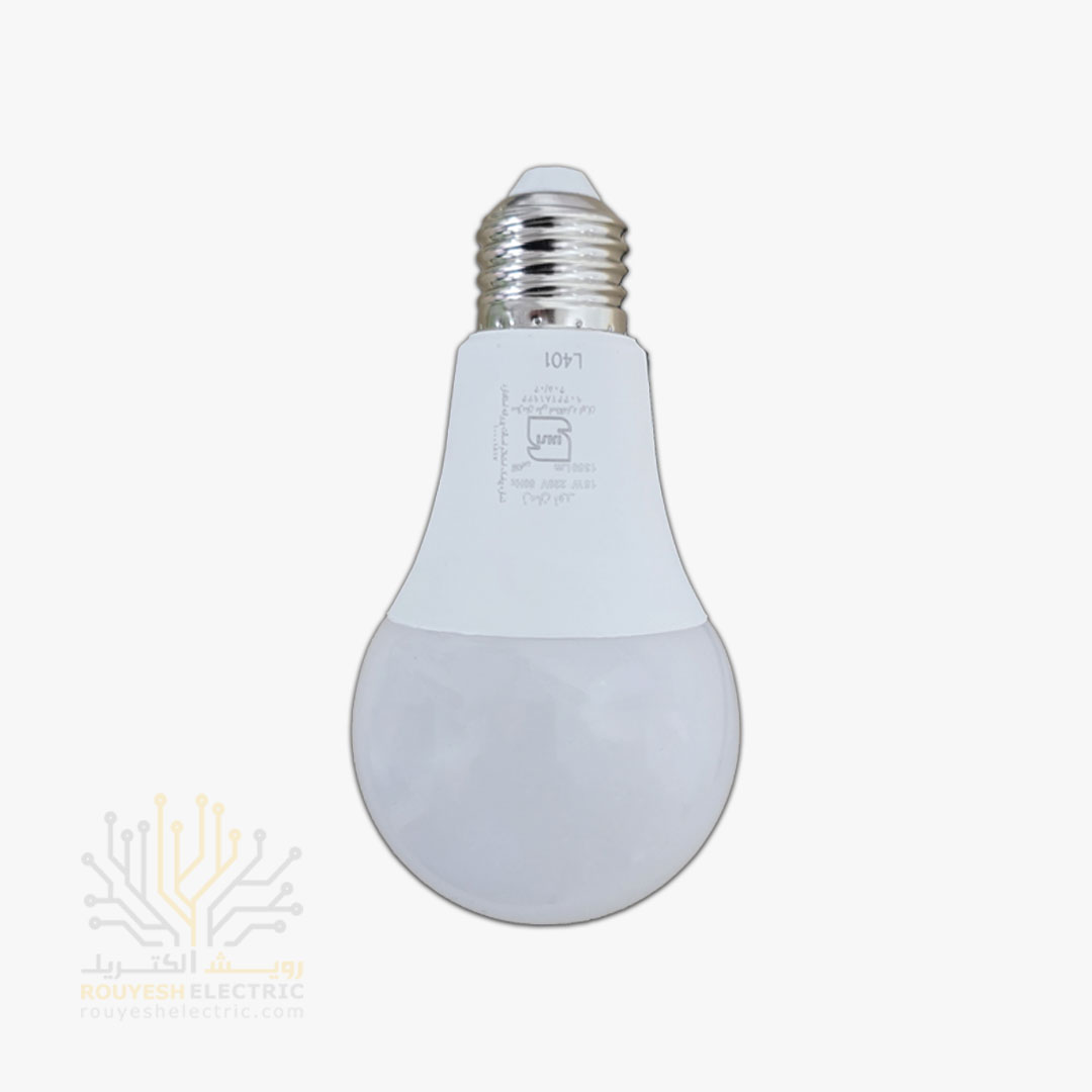 لامپ ال ای دی 15 وات حبابی برند زمان نور آفتابی