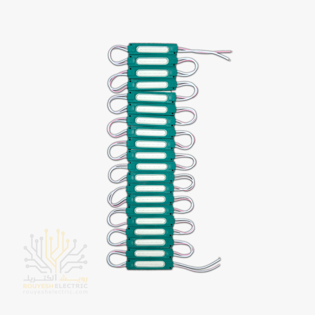 ریسه بلوکی COB برند INE پشت الومینیوم سبز ورق 20 تایی