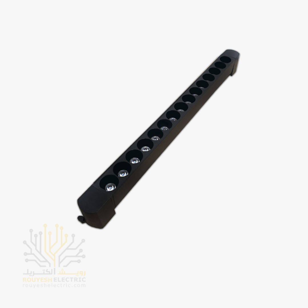 چراغ ریلی 30 وات برند ایران مهر طرح مگنتی بدنه مشکی 2 پایه نور آفتابی