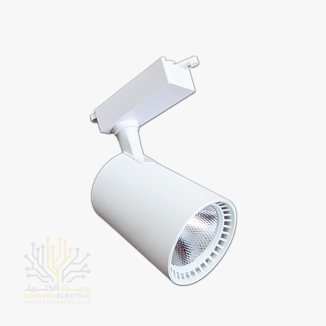 چراغ ریلی 30 وات برند ایران مهر بدنه سفید مدل پایه کوتاه نور نچرال