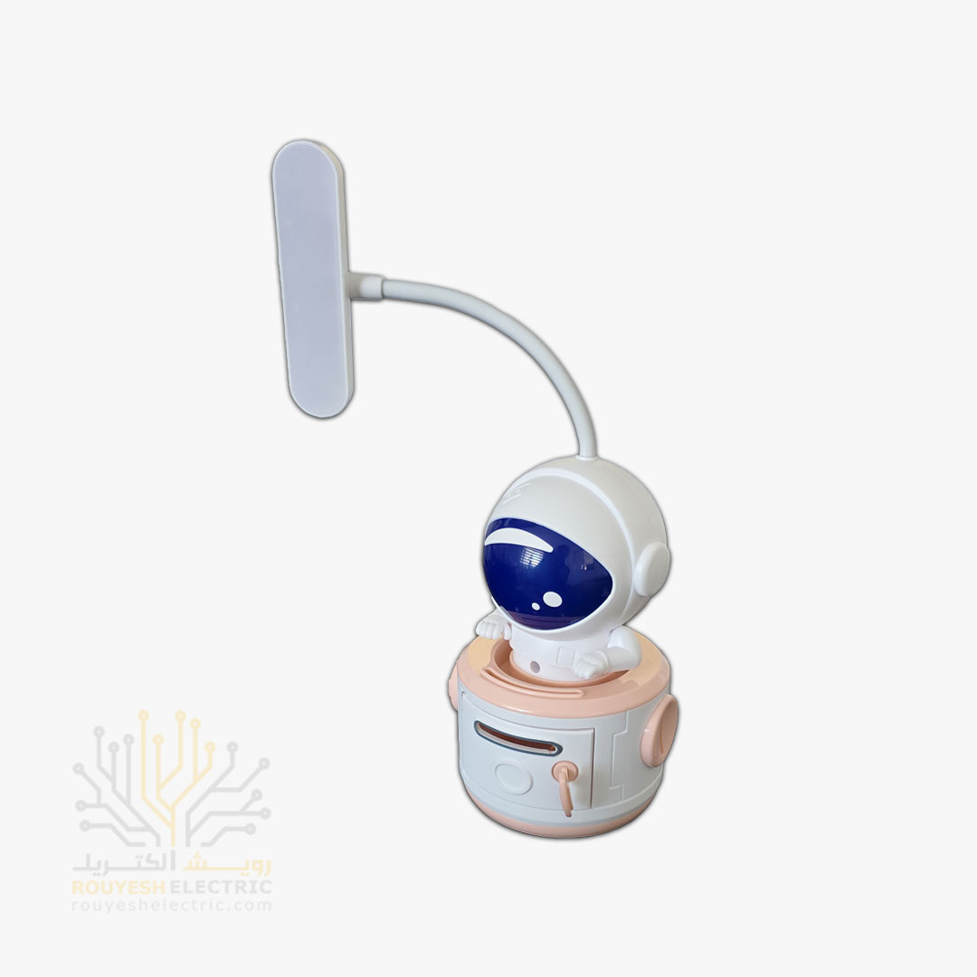 چراغ مطالعه شارژی رومیزی مدل فضانورد