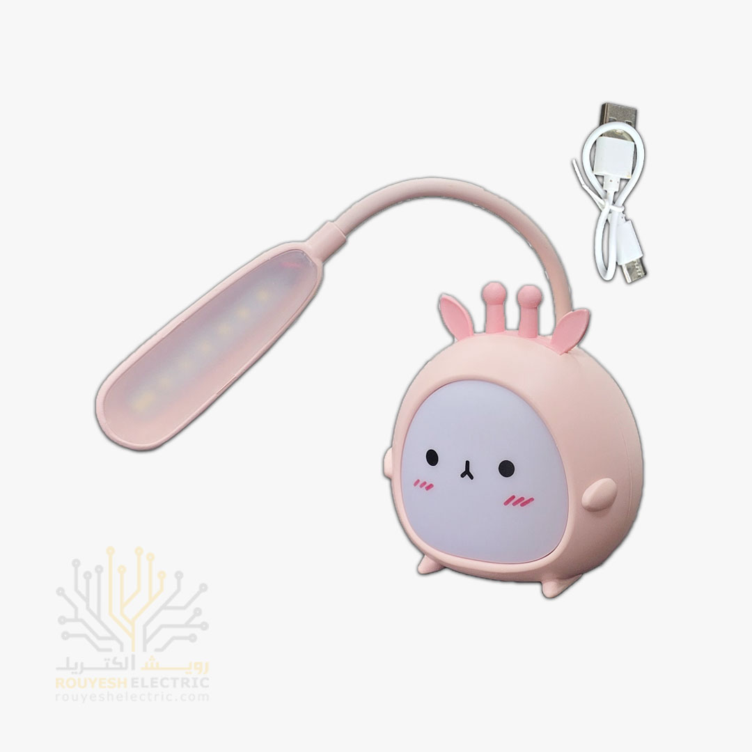 چراغ مطالعه شارژی رومیزی مدل جوجه چراغ خواب دار