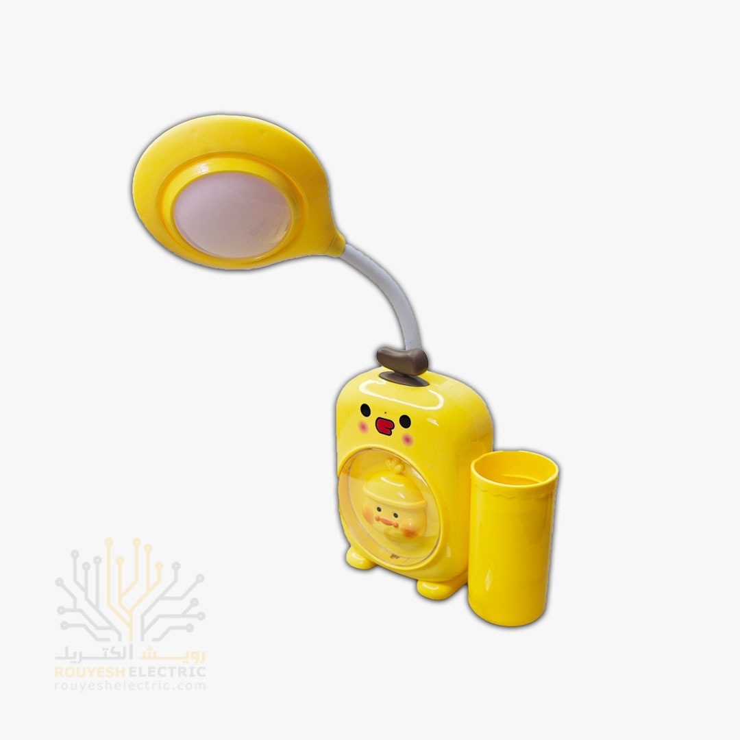 چراغ مطالعه شارژی رومیزی مدل جوجه جامدادی دار