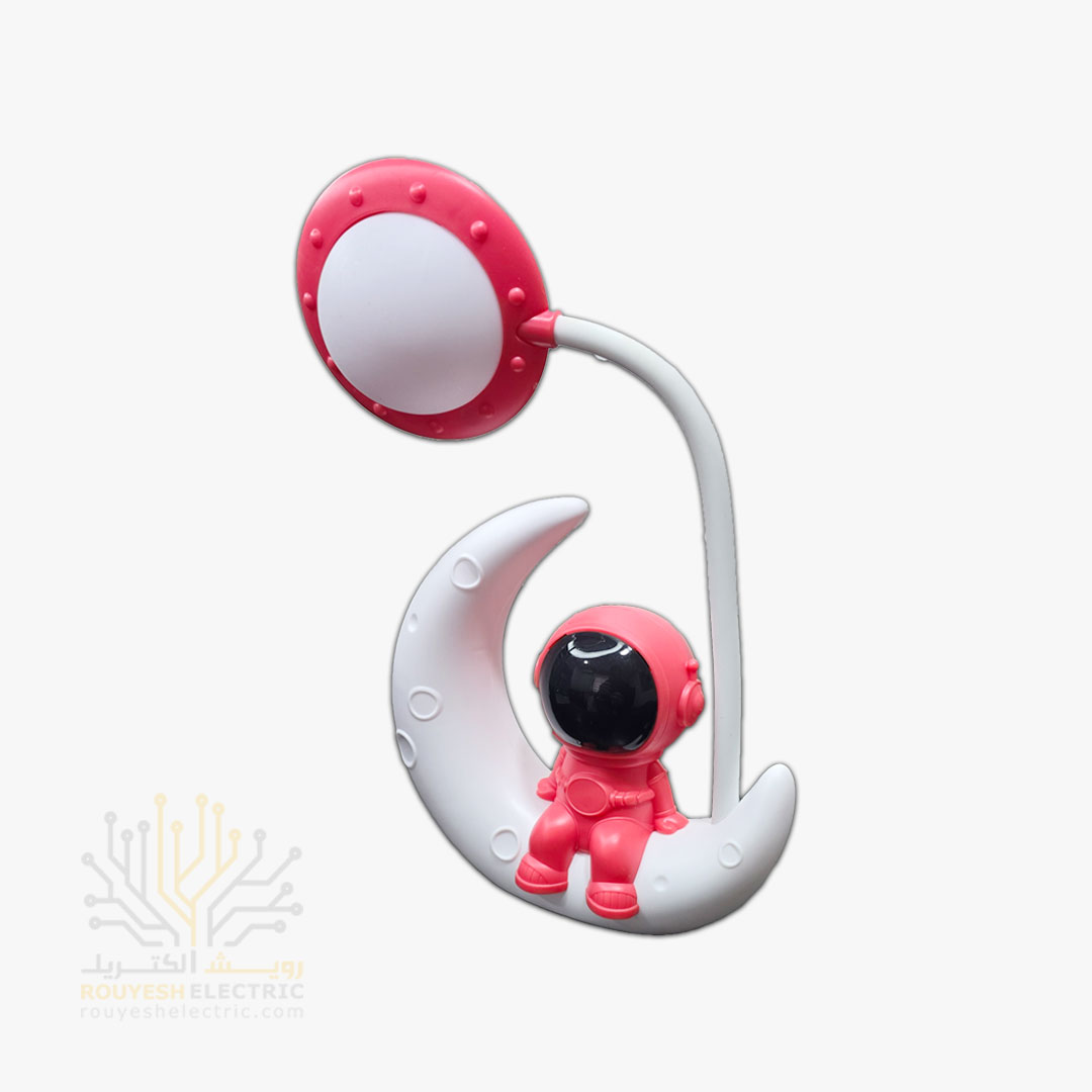 چراغ مطالعه شارژی رومیزی مدل ماه و فضا نورد