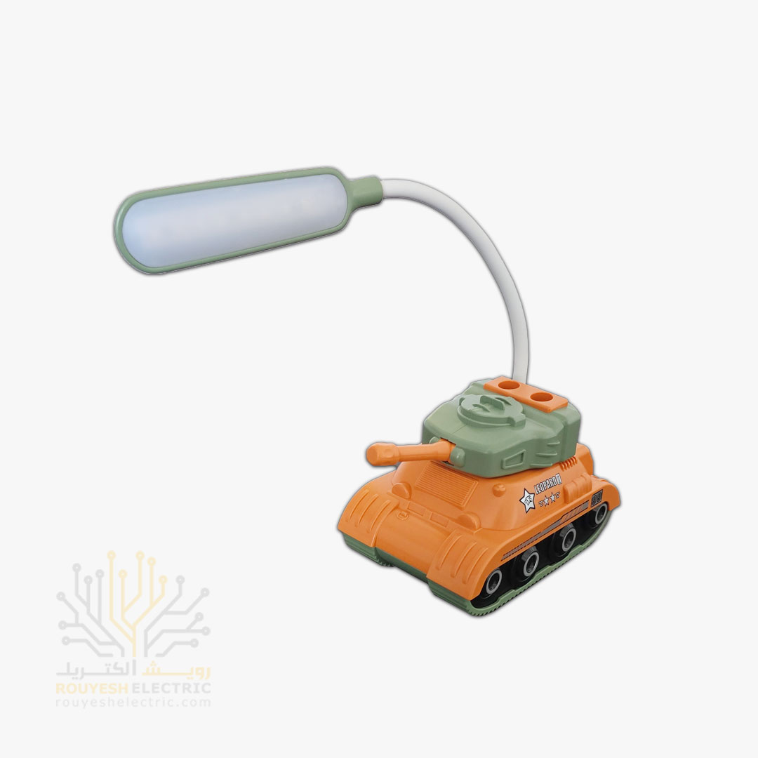 چراغ مطالعه شارژی رومیزی مدل تانک