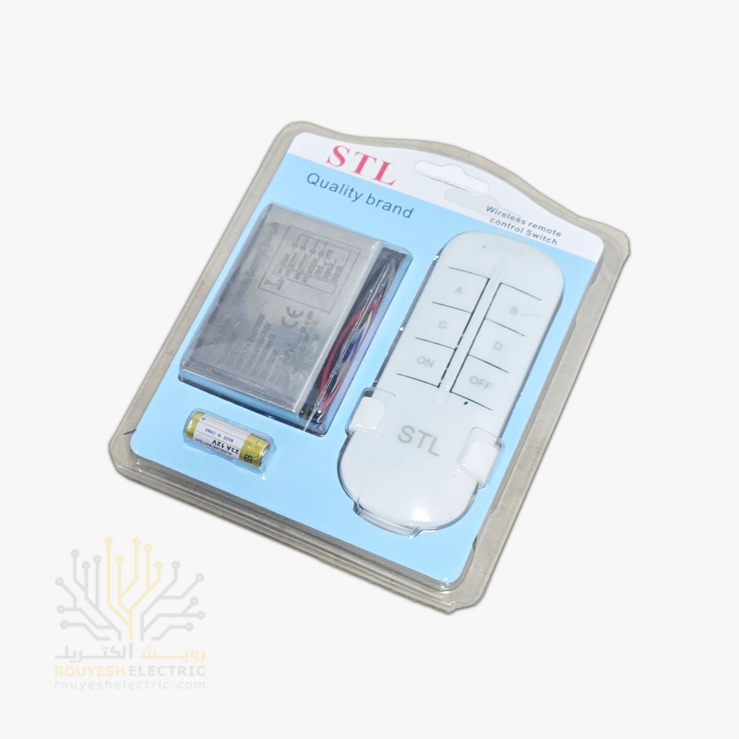 ریموت 4 کانال بدنه فلزی برند STL
