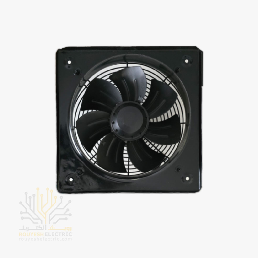 هواکش صنعتی 30 سانت برند ژنیران موتور ایلکا استاندارد 7 پر فلزی 1400 دور ضمانت تعویض