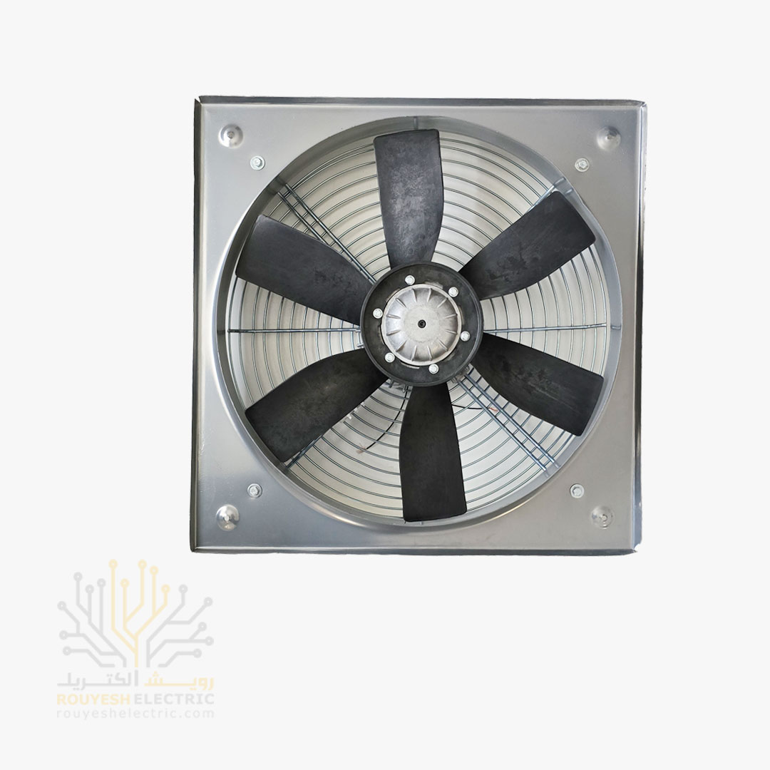 هواکش صنعتی 60 سانت برند تکنو پارس موتور ایلکا 6 پر پلاستیکی 1400 دور ضمانت تعویض