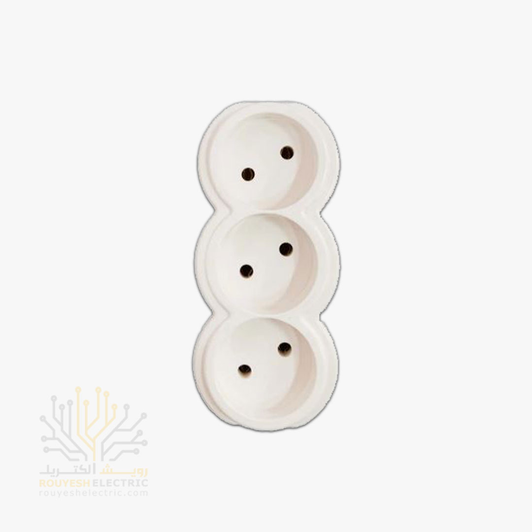 سه راهی برق دیواری برند افق مدل 300 استاندارد