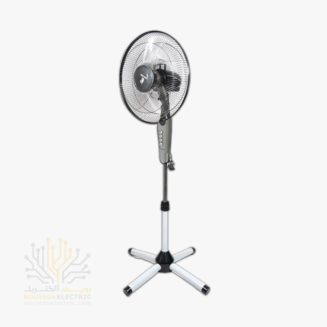 پنکه زمینی برند تیتومکس مدل TM 117 رنگ نقره ای