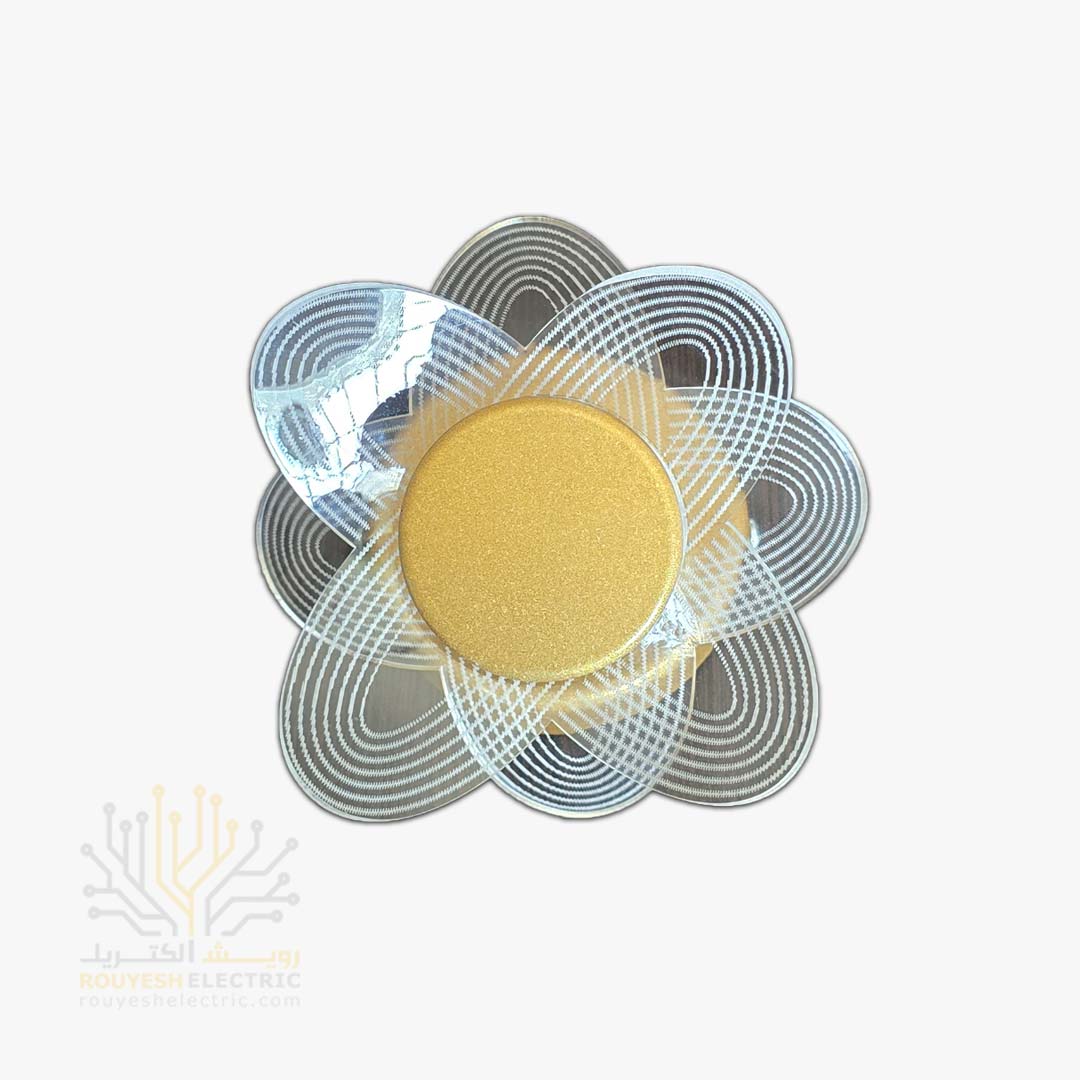 چراغ خواب دیواری برند شب افروز مدل پلکسی کد 1003 آفتابی