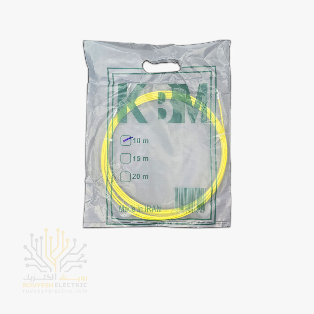 فنر سیم کشی پلاستیکی با مغزی مفتولی 10 متری