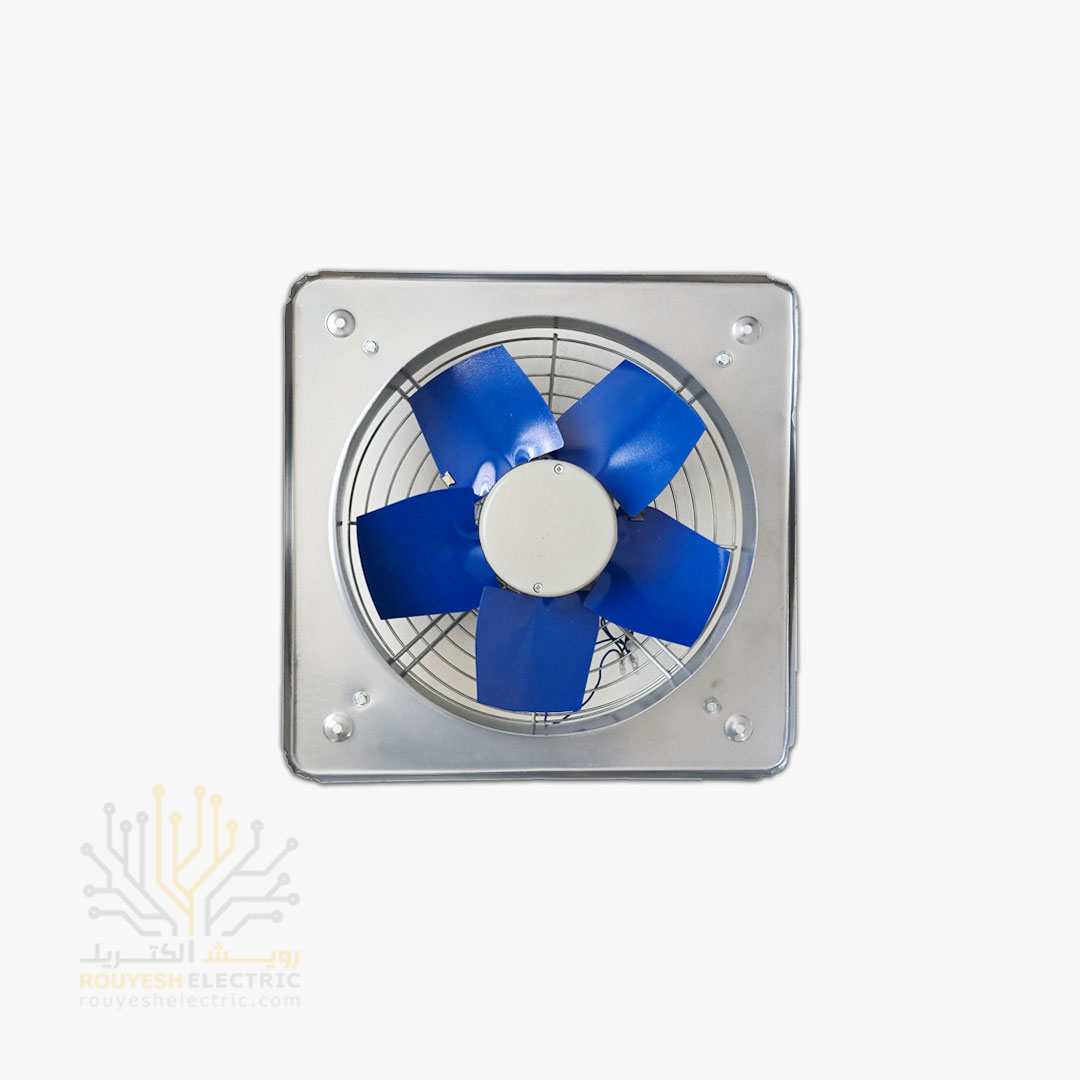 هواکش صنعتی 35 سانت برند تکنو پارس موتور ایران 5 پر فلزی 1400 دور ضمانت تعمیر