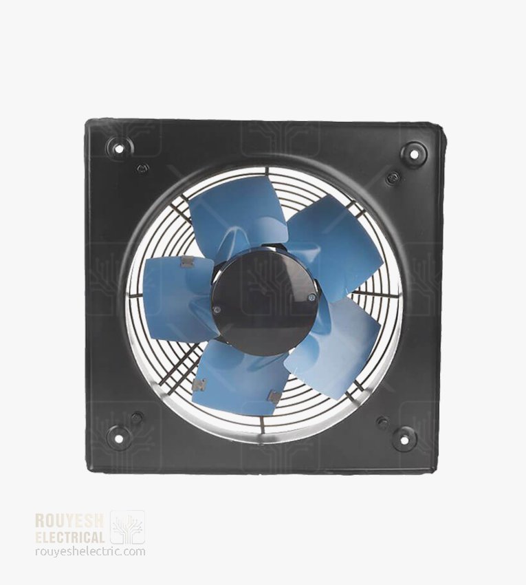 هواکش صنعتی 40 سانت برند تکنو پارس موتور ایران 5 پر فلزی 1400 دور ضمانت تعمیر