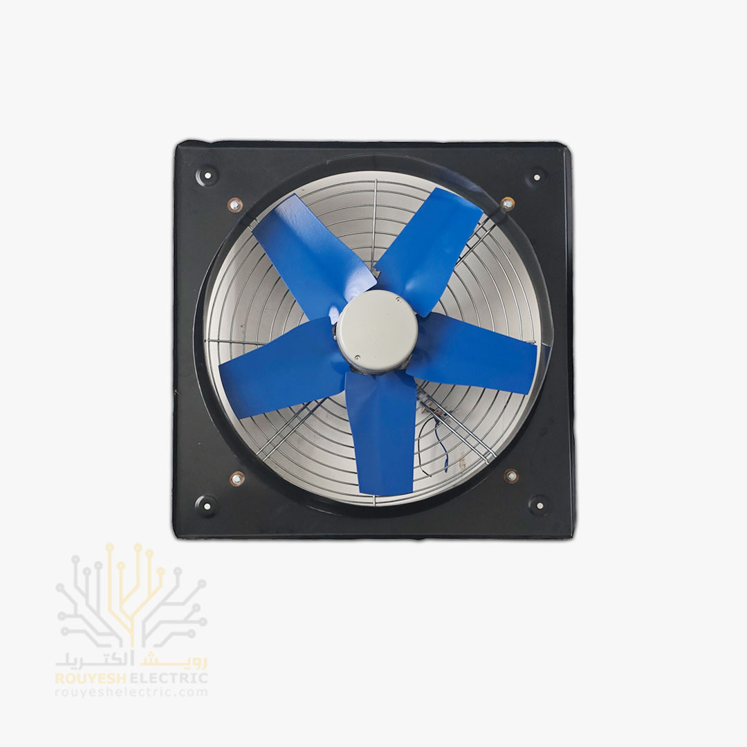 هواکش صنعتی 50 سانت برند تکنو پارس موتور ایران 5 پر فلزی 1400 دور ضمانت تعمیر